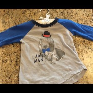 3/4 length sleeve basset hound shirt